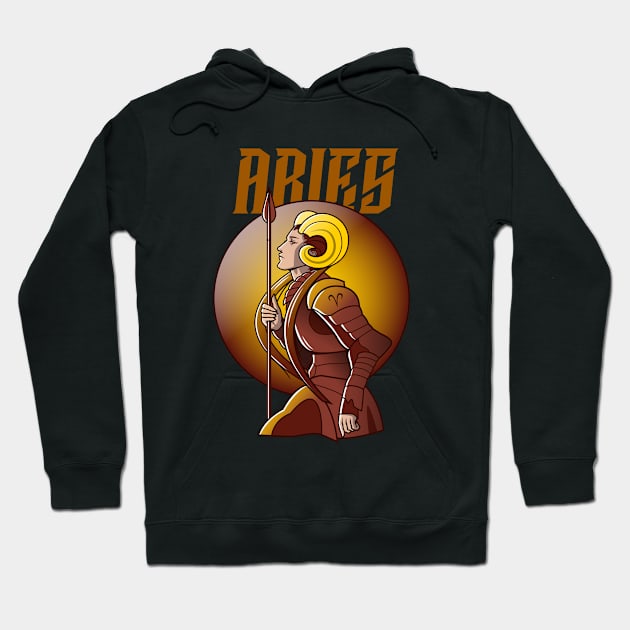 Aries / Zodiac Signs / Horoscope Hoodie by Redboy